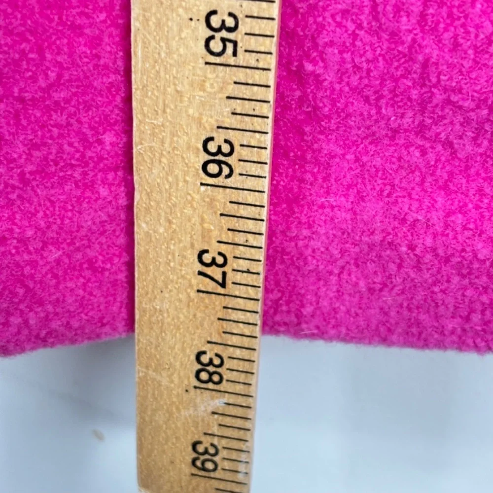 JCrew Daphne Lady Coat Italian Boiled Wool 8 TALL Pink Manifattura di Carmignano - Picture 8 of 11